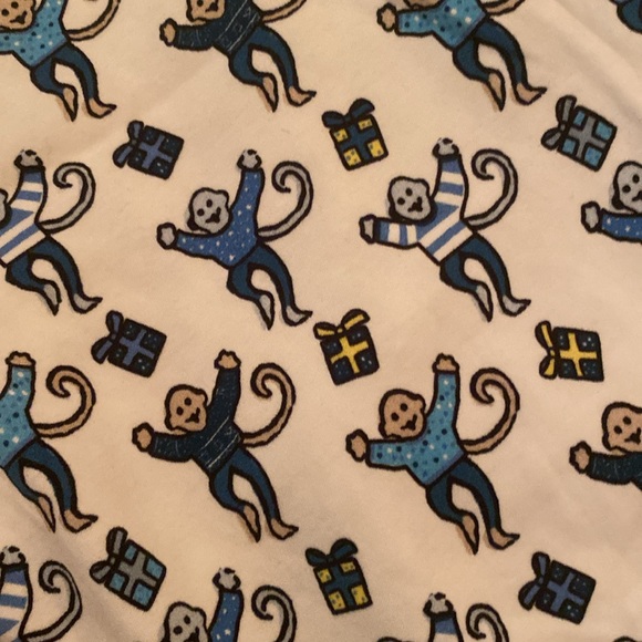 Extreme rare Blue monkeys with presents pajamas roller rabbit, extra small - Picture 3 of 4